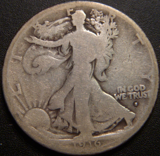 1916-S Walking Half Dollar - Good