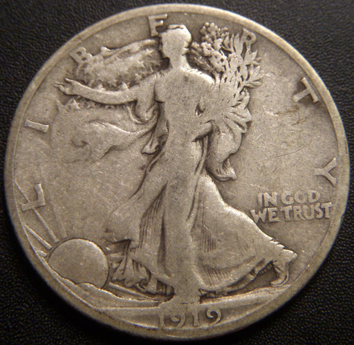 1919-S Walking Half Dollar - Good