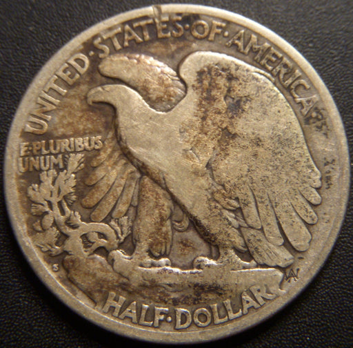 1921-S Walking Half Dollar - Good