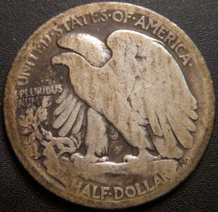 1921-S Walking Half Dollar - Good