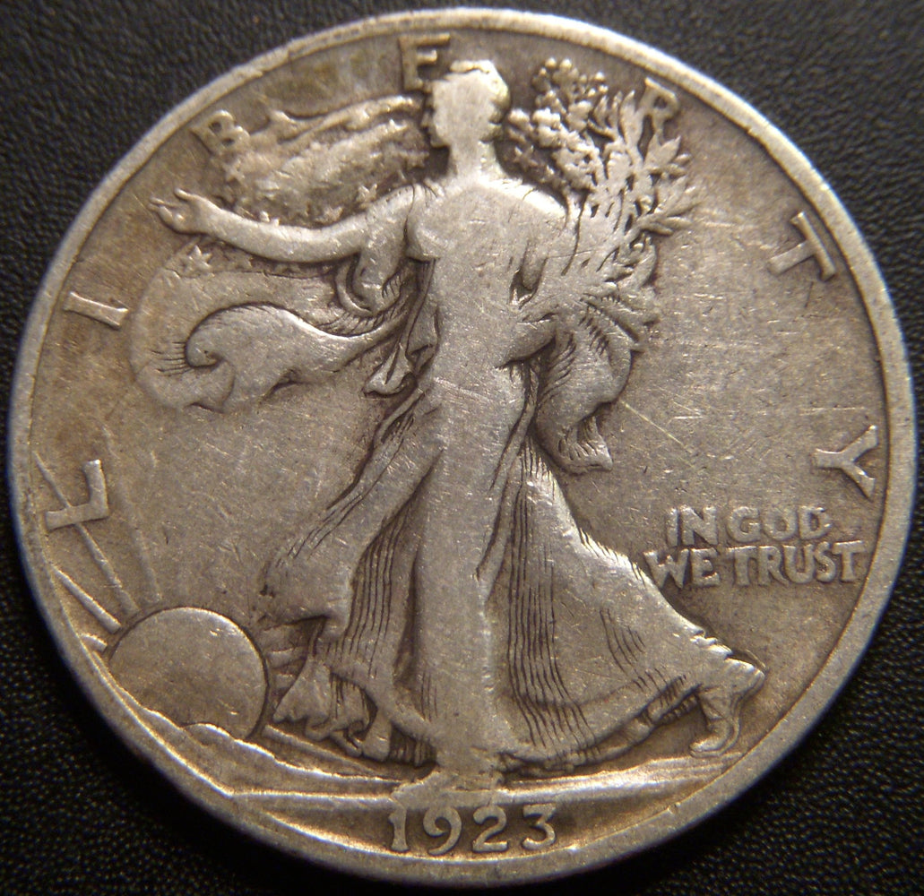 1923-S Walking Half Dollar - Very Good