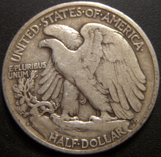 1923-S Walking Half Dollar - Very Good
