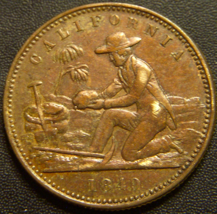 1849 California Gold Rush Miners Token