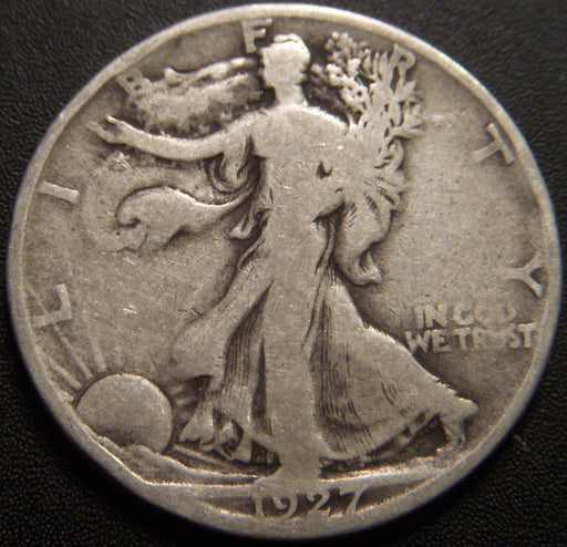 1927-S Walking Half Dollar - Good