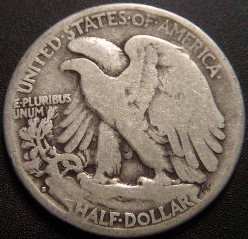 1927-S Walking Half Dollar - Good