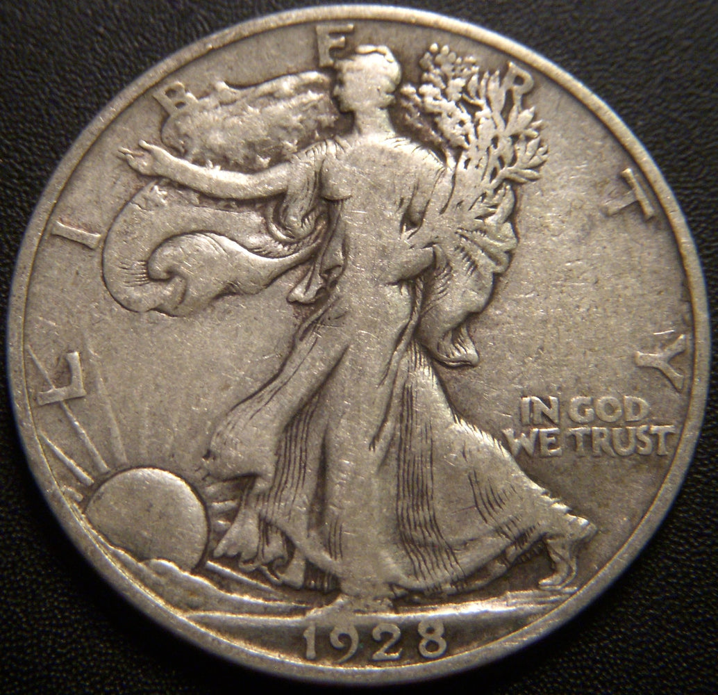 1928-S Walking Half Dollar - Fine