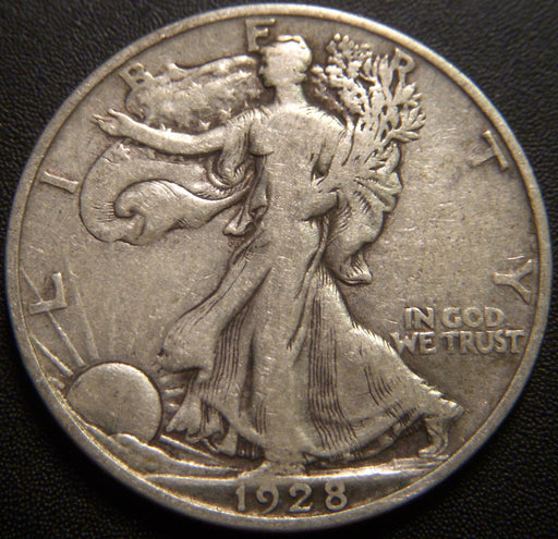1928-S Walking Half Dollar - Fine