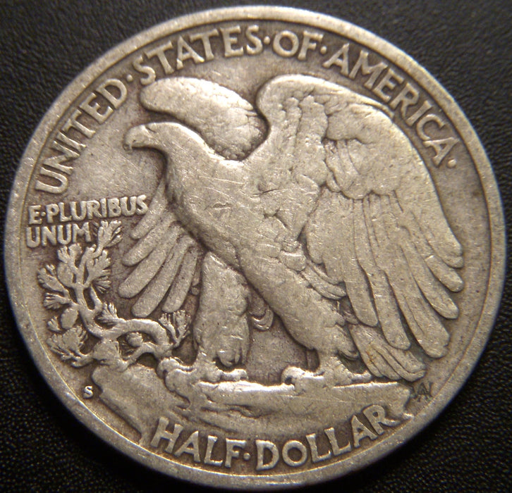 1928-S Walking Half Dollar - Fine