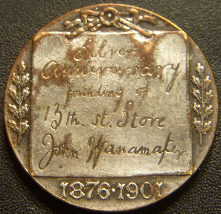 1776 - 1901 Independence Hall 125th Anniversary Silver Medal