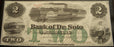 1863 $2 Bank of De Soto, NE Obsolete Note