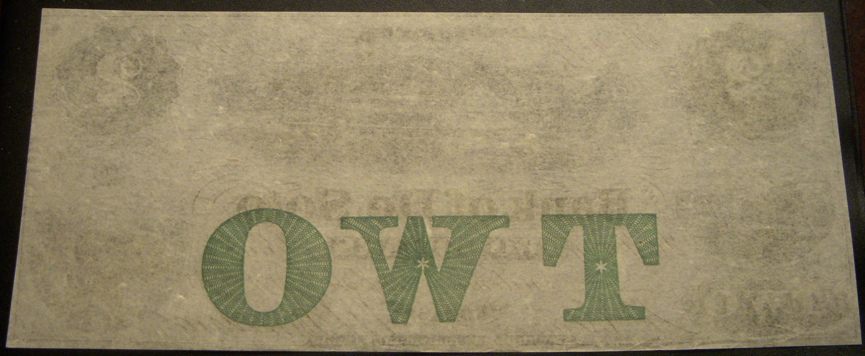 1863 $2 Bank of De Soto, NE Obsolete Note