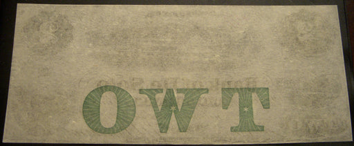 1863 $2 Bank of De Soto, NE Obsolete Note