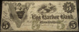 1861 $5 Egg Barber Bank, NJ Obsolete Note