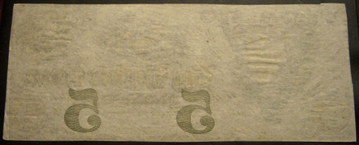 1861 $5 Egg Barber Bank, NJ Obsolete Note