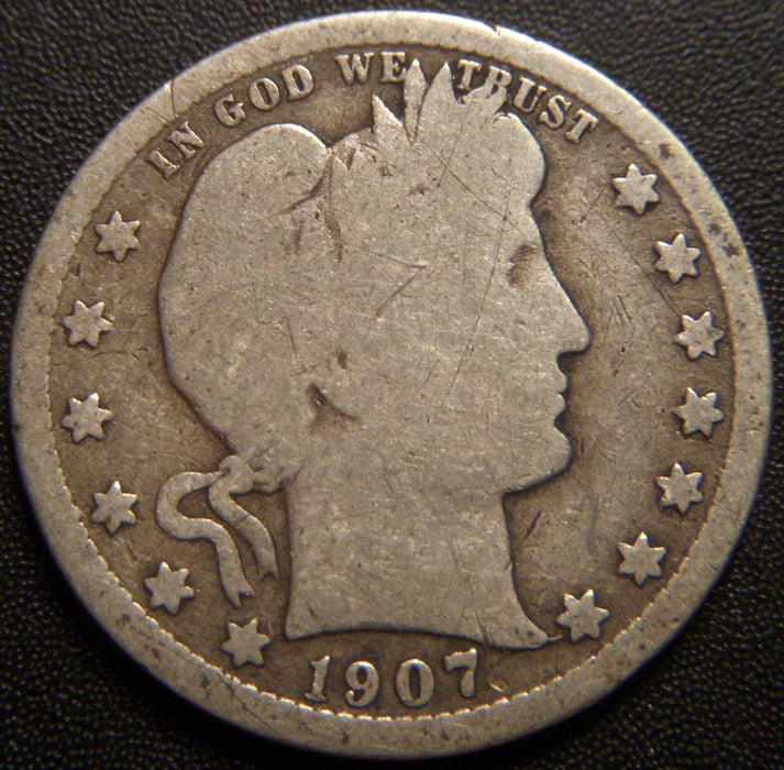 1907-O Barber Quarter - Good