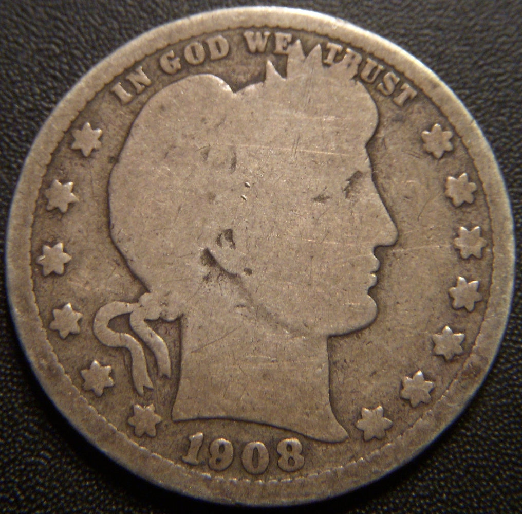 1908-O Barber Quarter - Good