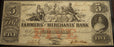 1854 $5 Famers Merchants Bank, TN Obsolete Note