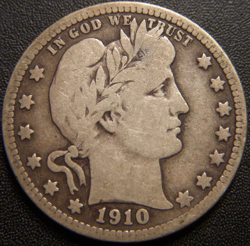 1910-D Barber Quarter - Very Good