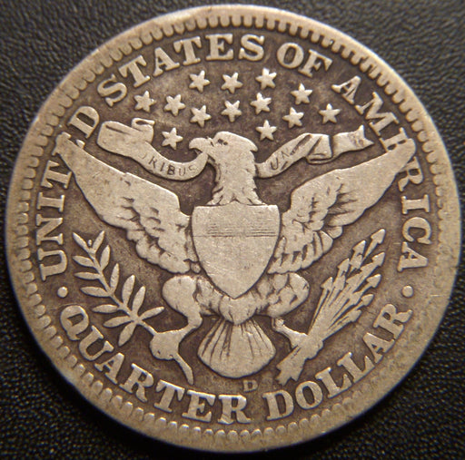 1910-D Barber Quarter - Very Good