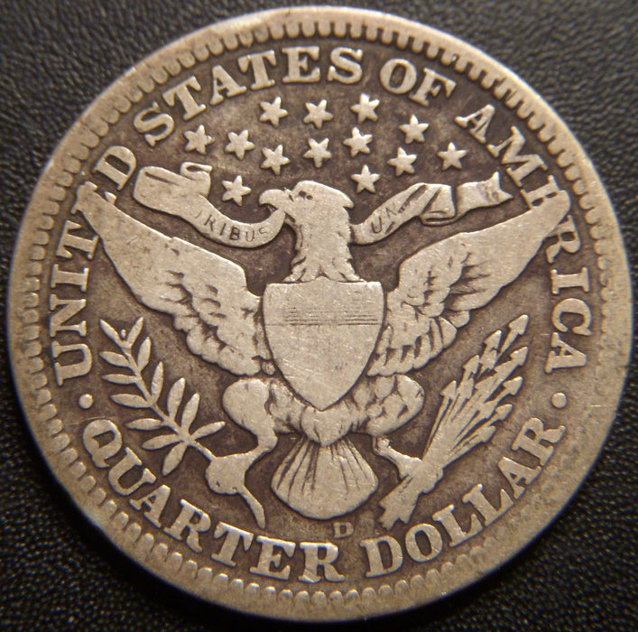 1910-D Barber Quarter - Very Good