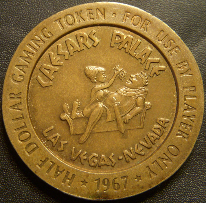 1967 Half Dollar Caesars Place Las Vegas Gaming Token