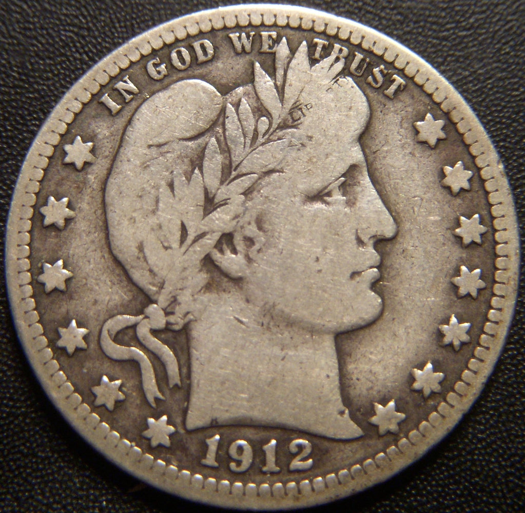 1912-S Barber Quarter - Very Good