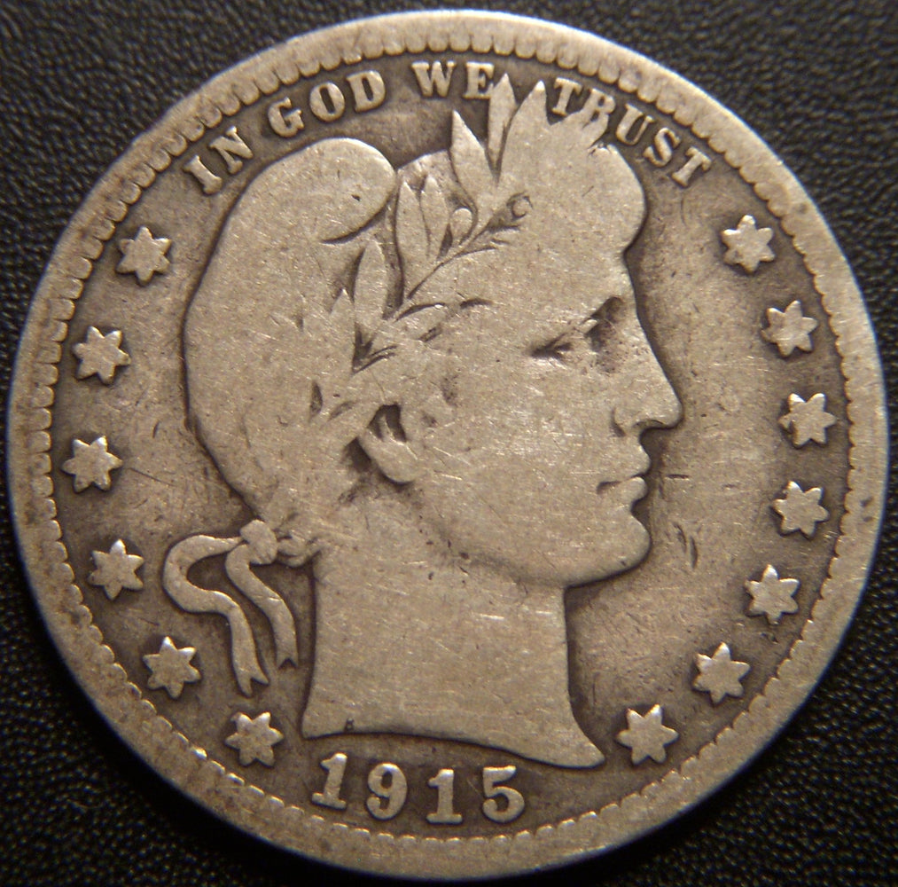 1915 Barber Quarter - Very Good
