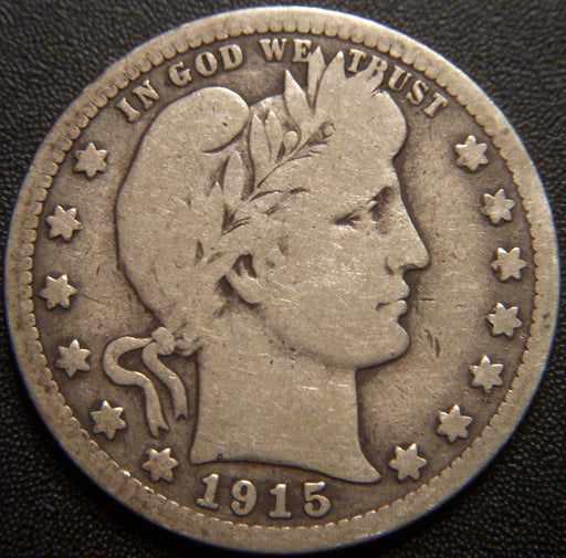 1915 Barber Quarter - Very Good