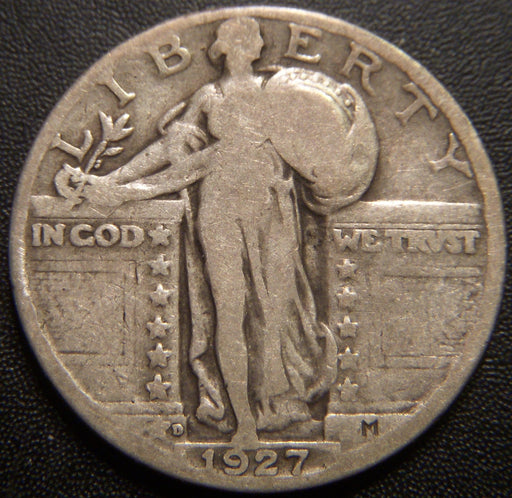 1927-D Standing Quarter - Very Good