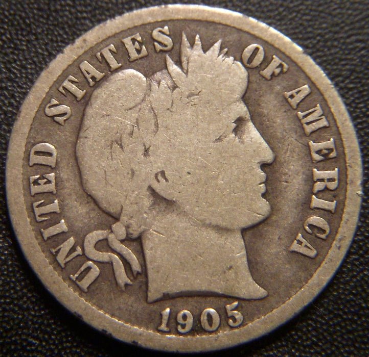1905 Barber Dime - Good