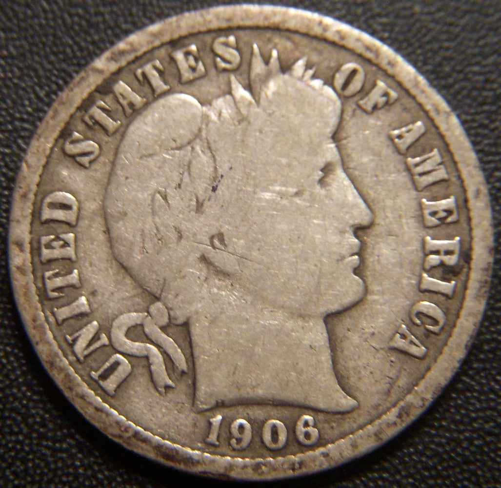 1906-D Barber Dime - Good