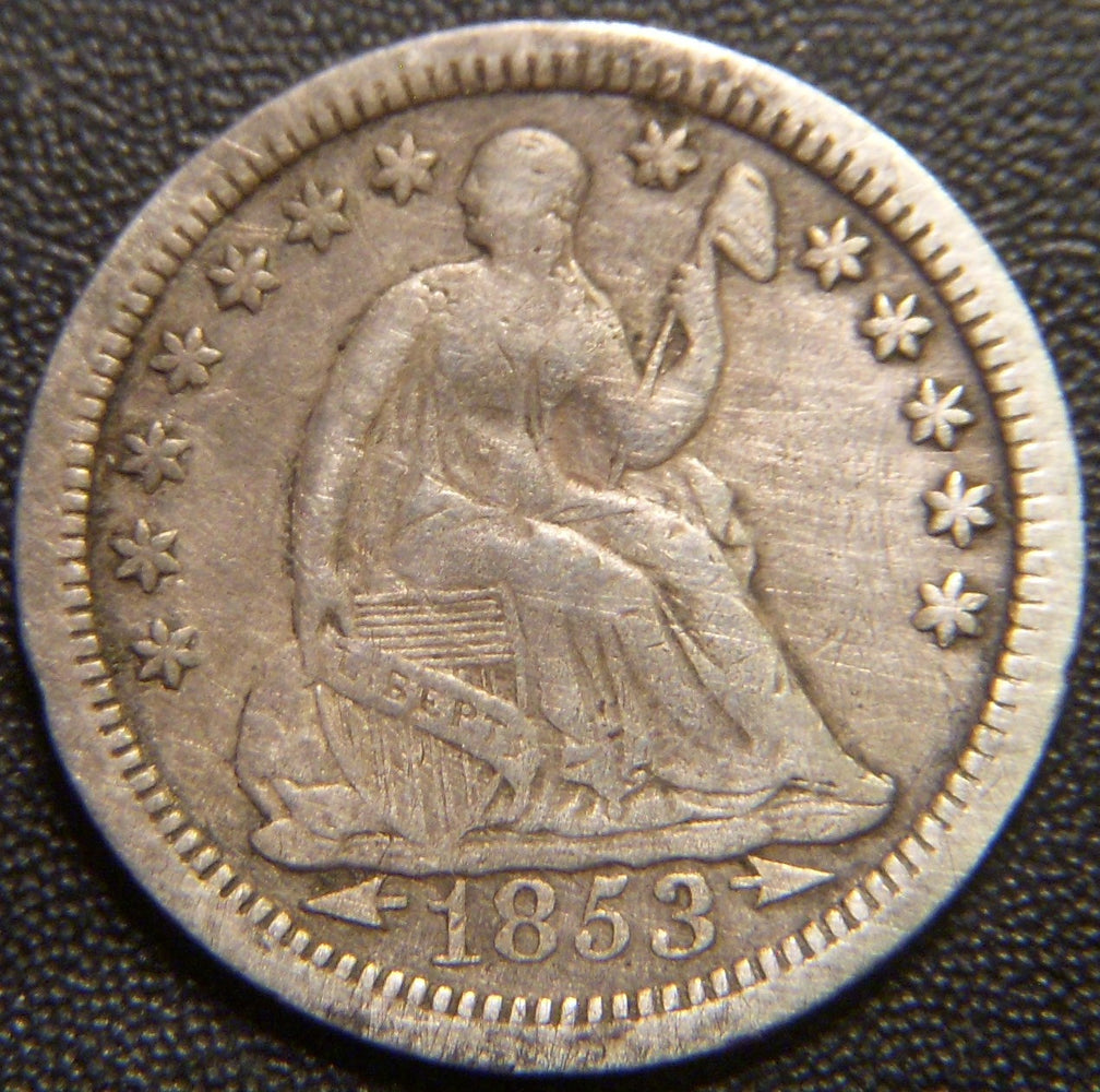 1853-O Seated Half Dime - Fine