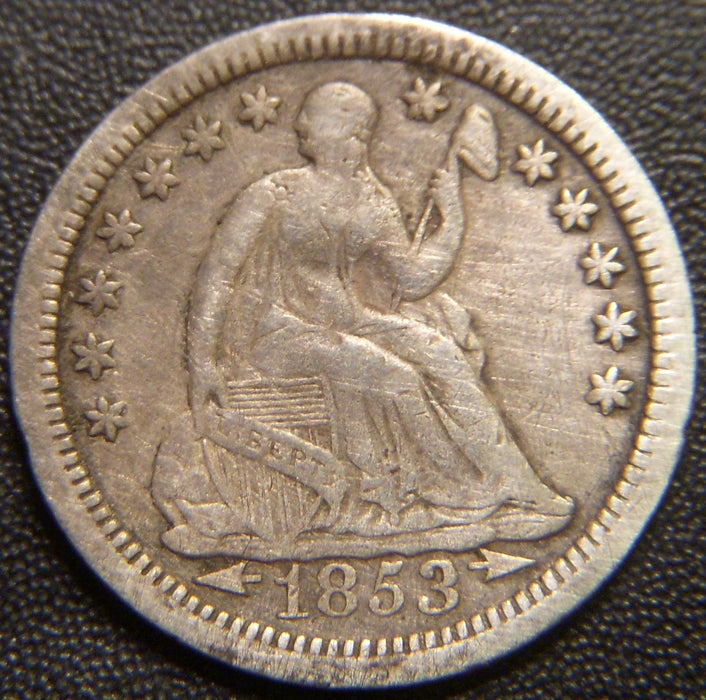 1853-O Seated Half Dime - Fine