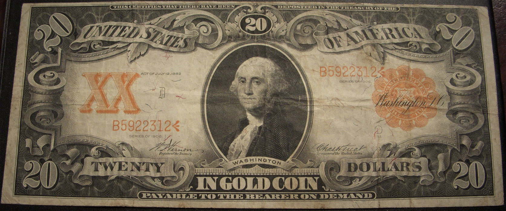 1906 $20 Gold Certificate - FR# 1181