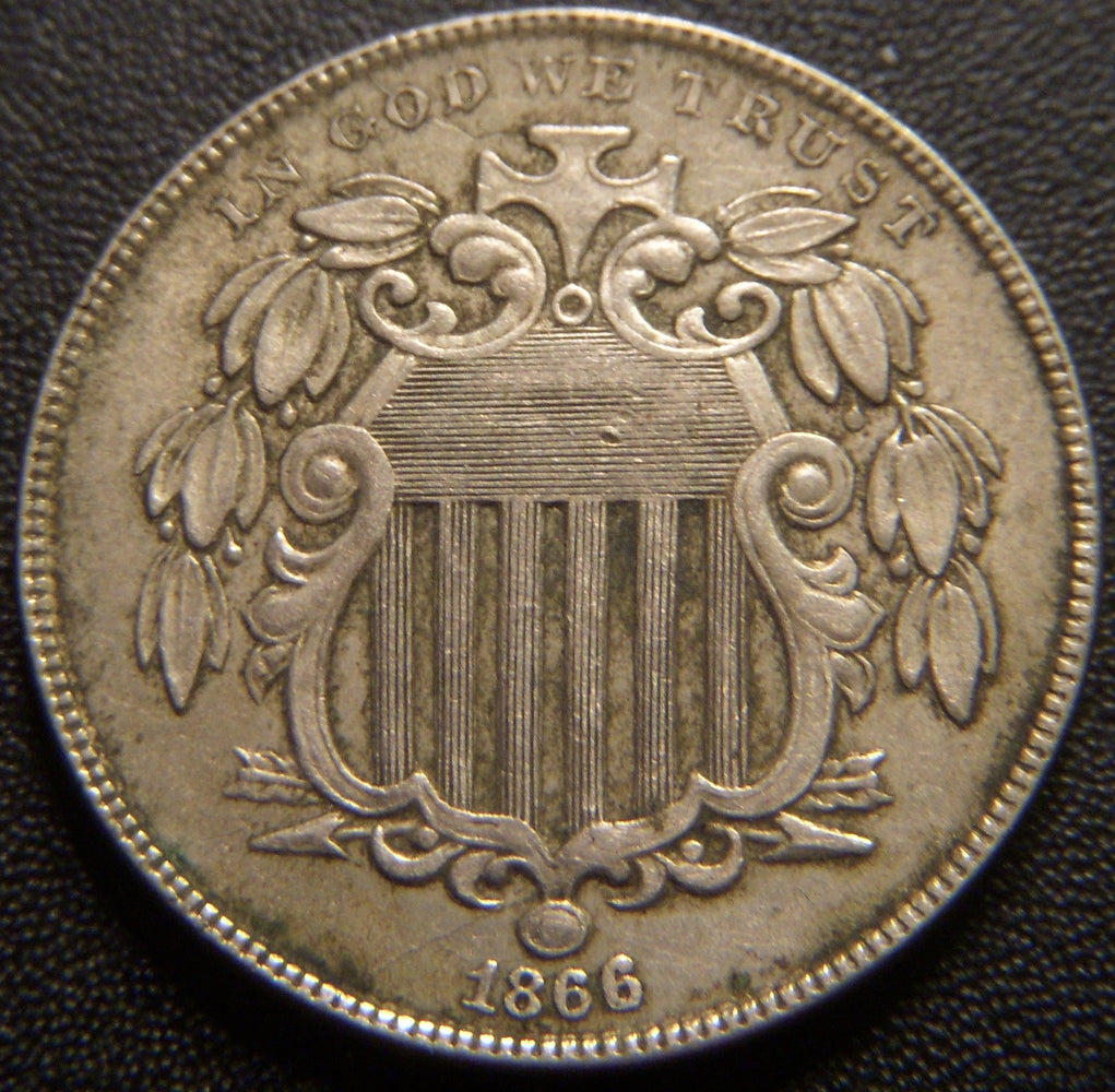 1866 Shield Nickel - Extra Fine
