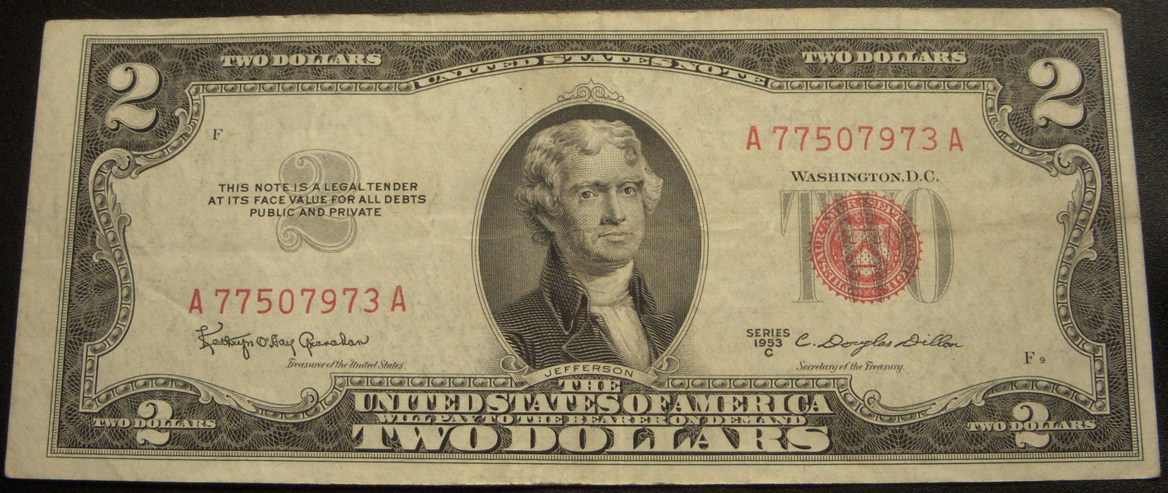 1953C $2 United States Note - FR# 1512