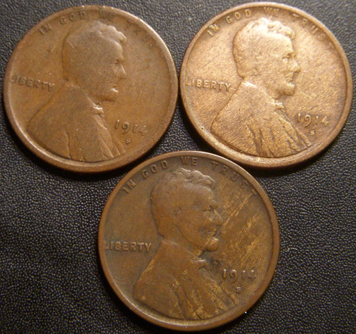 1914-S Lincoln Cent - Good