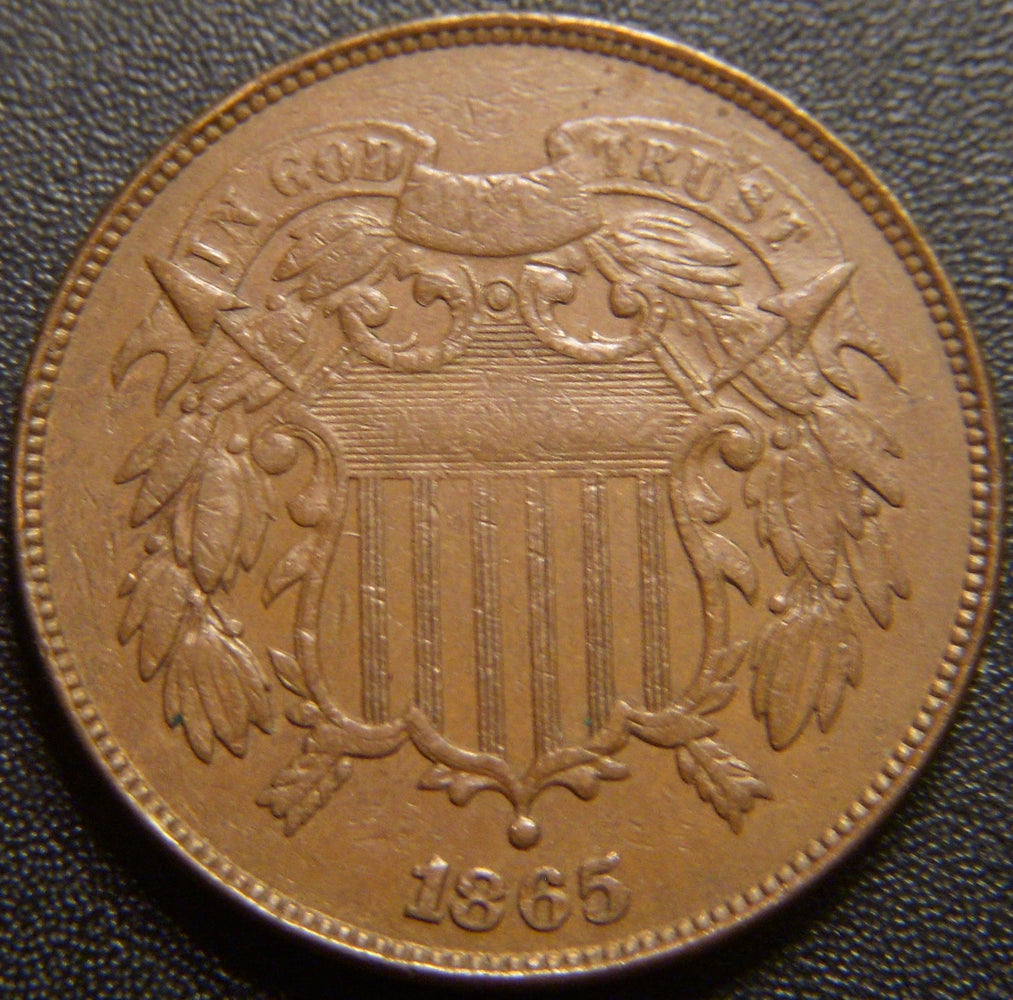 1865 Two Cent - Fine