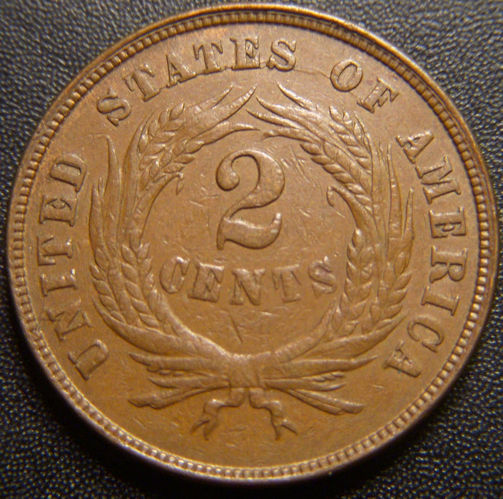 1865 Two Cent - Fine
