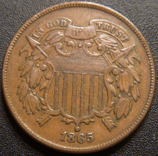 1865 Two Cent - Very Fine