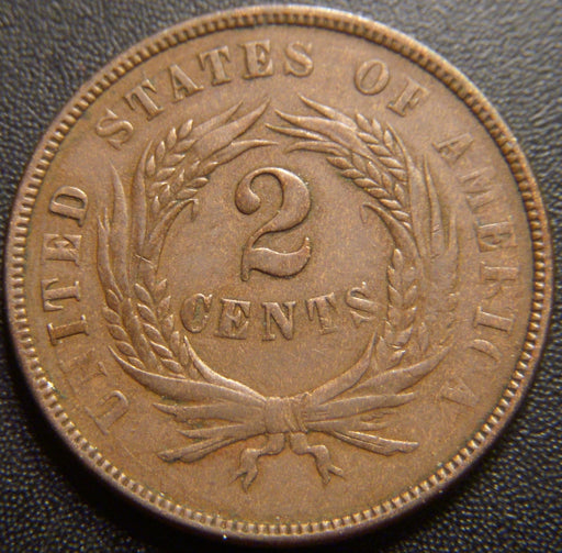 1868 Two Cent - Very Fine