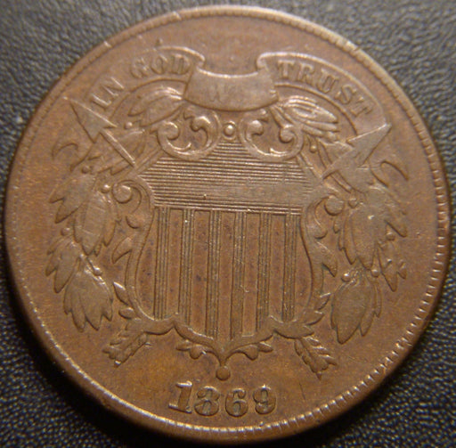1869 Two Cent - Fine