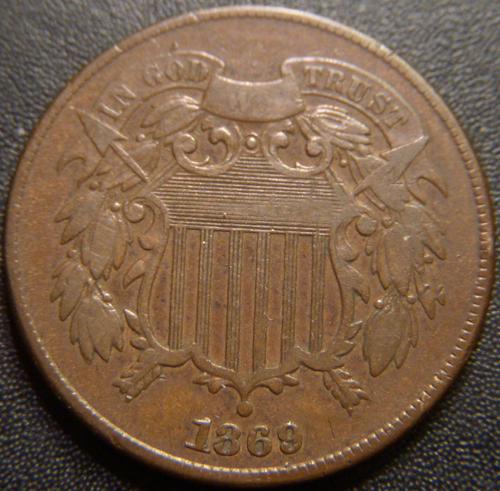 1869 Two Cent - Fine