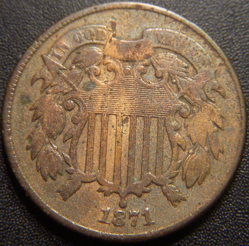 1871 Two Cent - Very Good