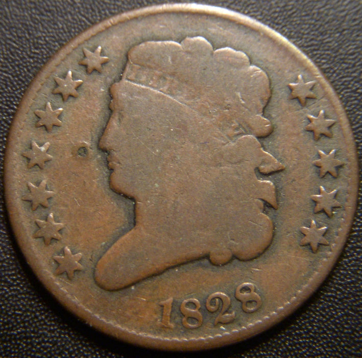 1828 Half Cent - 12 Stars Goodish