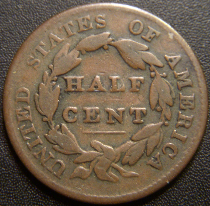 1828 Half Cent - 12 Stars Goodish