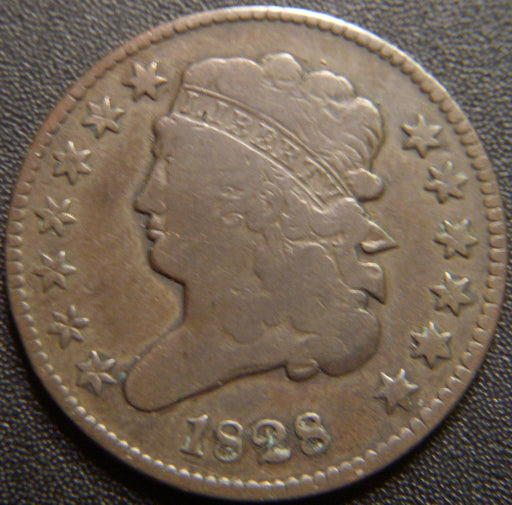 1828 Half Cent - 12 Stars Very Good