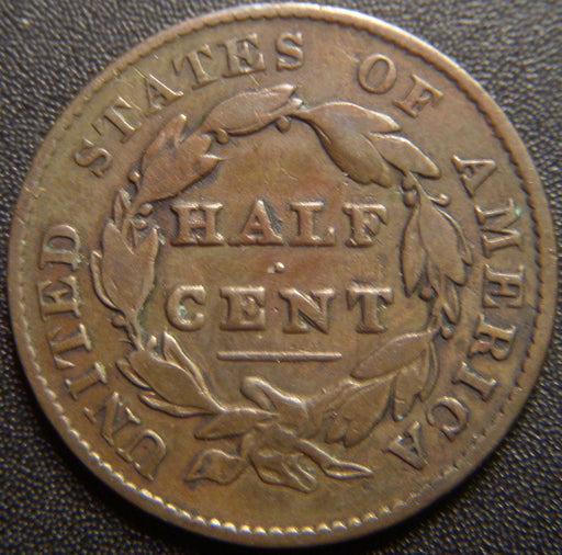 1828 Half Cent - 12 Stars Very Good