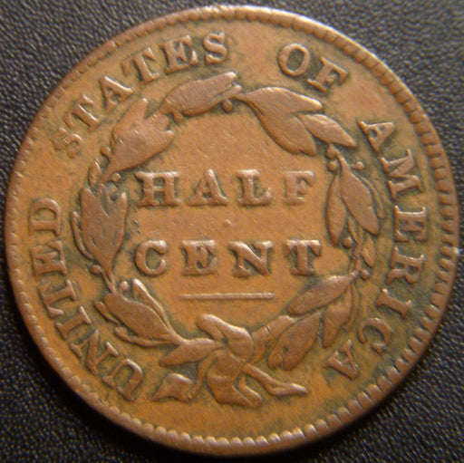 1828 Half Cent - 12 Stars Fine