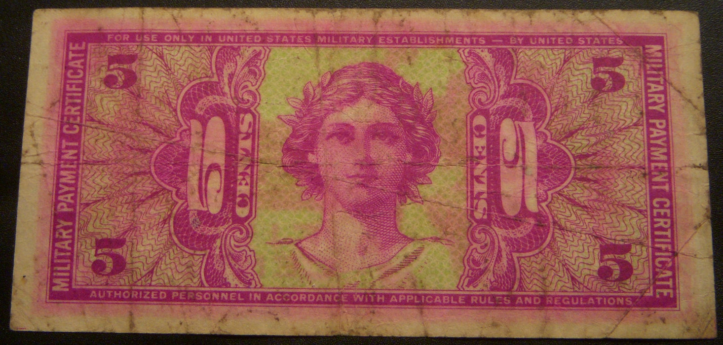 5 Cents Military Payment Certificate - Series 541